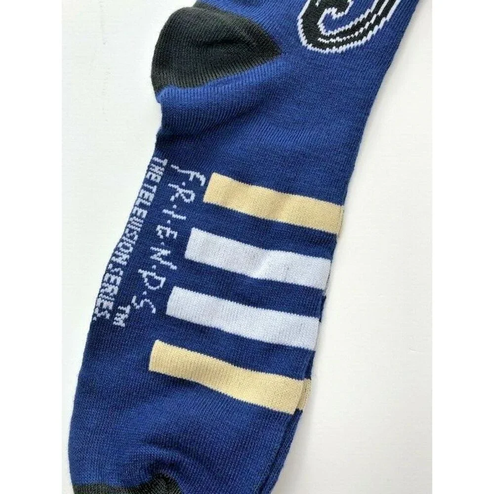Friends Central Perk 3 Pair Socks Mens Ladies Couch Marcel Monkey Shoe Sz 6-12